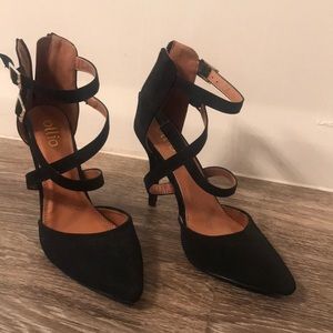 Ollio black high heel pumps